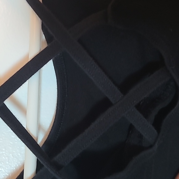 Black Cross Back Capezio Leotard - Picture 2 of 5